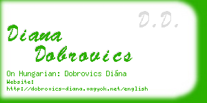 diana dobrovics business card