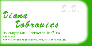 diana dobrovics business card